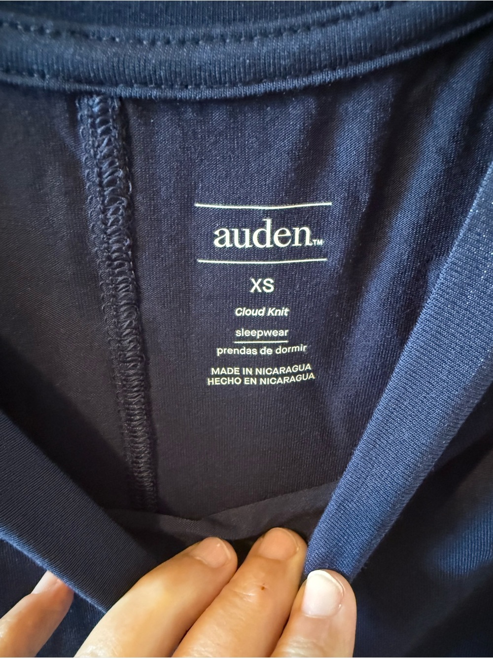 Auden Cloud Knit Womens tank night dress sleepwear Size XS NWT Blue - Picture 6 of 12